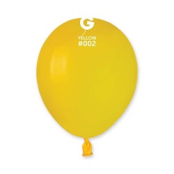 PALLONCINO 5'' A50 GIALLO 002 GEMAR 100PZ