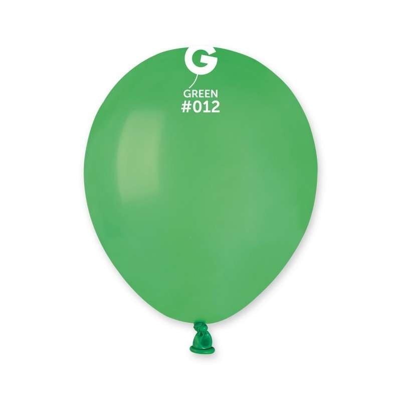 PALLONCINO 5'' A50 VERDE 012 GEMAR 100PZ