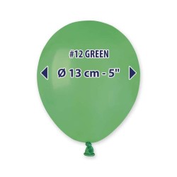 PALLONCINO 5'' A50 VERDE 012 GEMAR 100PZ