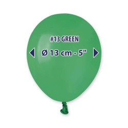 PALLONCINO 5'' A50 VERDE 013 GEMAR 100PZ