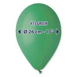 PALLONCINO 10'' G90 VERDE 013 GEMAR 100PZ