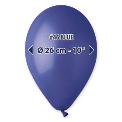 PALLONCINO 10'' G90  BLU 046 GEMAR 100PZ