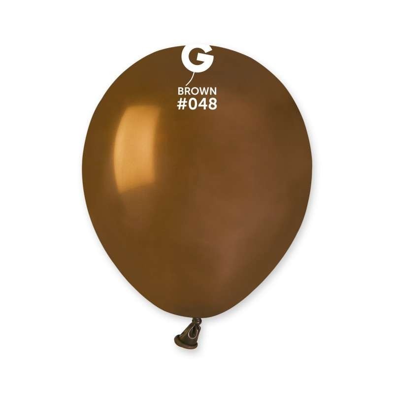 PALLONCINO 5'' A50 MARRONE 048 GEMAR 100PZ