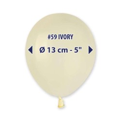 PALLONCINO 5'' A50 AVORIO 059 GEMAR 100PZ