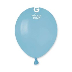 PALLONCINO 5'' A50 AZZURRO BABY 072 GEMAR 100PZ