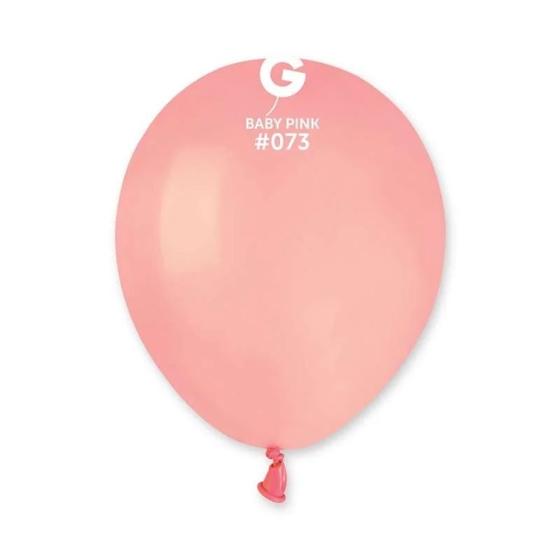 PALLONCINO 5'' A50 ROSA BABY 073 GEMAR 100PZ