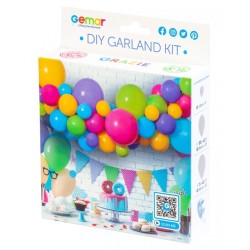 KIT GHIRLANDA PALLONCINI MULTICOLOR ''GARLAND KIT'' 66PZ