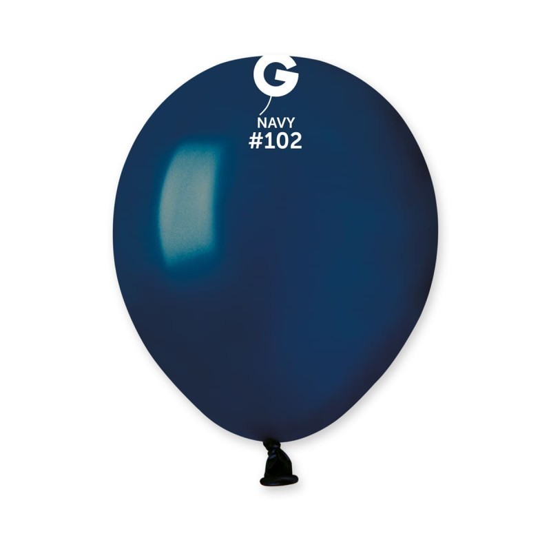 PALLONCINO 5'' A50 BLU NAVY 102 GEMAR 100PZ