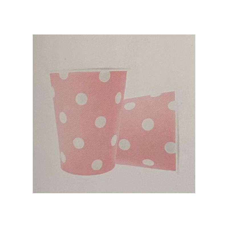 BICCHIERI DI CARTA POIS ROSA 9.5 CM 6PZ