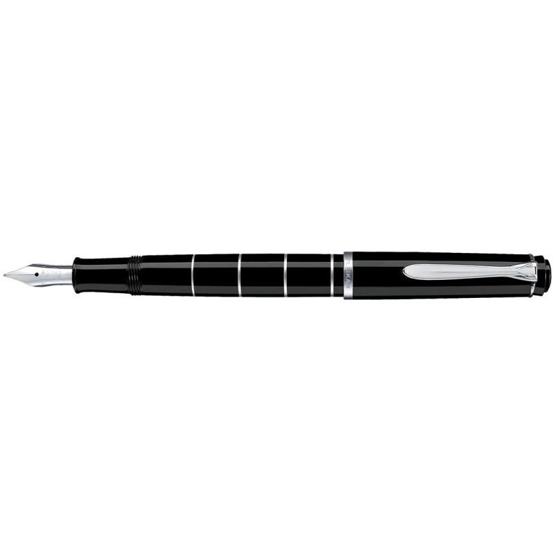 STILOGRAFICA PELIKAN CLASSIC M205 BLACK CON ANELLI